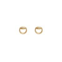 gucci horsebit 18ct gold stud earrings