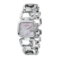 Gucci G-Gucci ladies\' mother of pearl diamond-set bracelet watch - small version