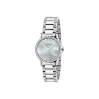Gucci G-Timeless ladies\' diamond-set stainless steel watch
