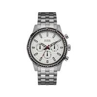 guess fuel mens chronograph stainless steel bracelet watch