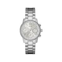 Guess Mini Sunrise ladies\' chronograph crystal mother of pearl dial stainless steel bracelet watch