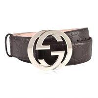 GUCCI Interlocked Embossed Belt