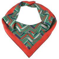 gucci chain stairs silk scarf
