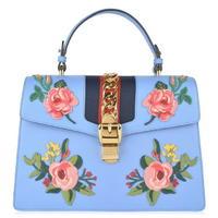 GUCCI Large Embroidered Sylvie Bag