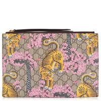 gucci bengal print clutch