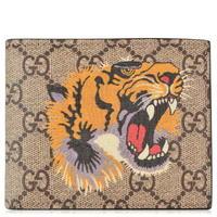 gucci gg supreme tiger wallet