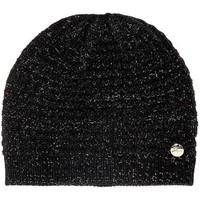 guess aw6361 wol01 hat accessories womens beanie in black