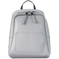 gum gianni chiarini design silver laminated rubber backpack womens bac ...