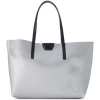 Gum Gianni Chiarini Design silver rubber shopping bag women\'s Shoulder Bag in Silver