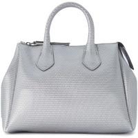gum gianni chiarini design silver laminated rubber bowler bag womens s ...