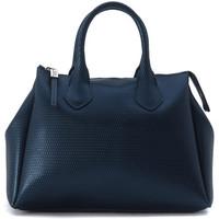 Gum Gianni Chiarini Design Borsa bauletto in gomma blu avio laminato women\'s Handbags in blue