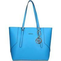 guess hwisab p6423 shopping bag womens shopper bag in blue