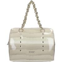 guess hwjoya p7209 boston bag womens bag in white