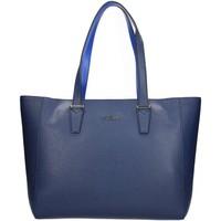 guess hwaria p7123 shopping bag womens shopper bag in blue