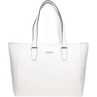 guess hwaria p7123 shopping bag womens shopper bag in white