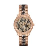 guess ladies serpentine watch w0624l2