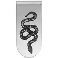 gucci silver snake motif money clip ybf45690400100u