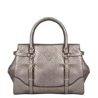 Guess-Handbags - Daniella Satchel - Silver