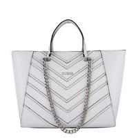 Guess-Handbags - Nikki Chain Tote - White