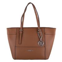 guess handbags delaney small classic tote brown
