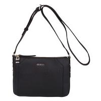 guess handbags gia crossbody top zip black