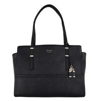 guess handbags devyn large satchel black