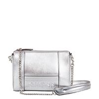 guess handbags kamryn mini convertible crossbody silver