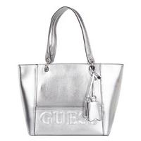 guess handbags kamryn tote silver