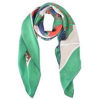 gucci chain print silk scarf