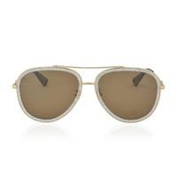 GUCCI Aviator Glitter Bee Sunglasses