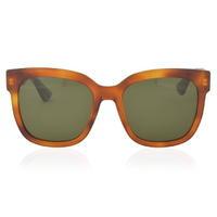 gucci web trim square sunglasses