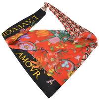 gucci patchwork print silk scarf