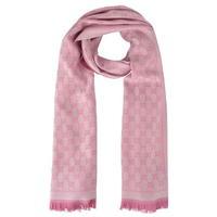 GUCCI Wool Gg Jacquard Scarf