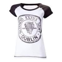 Guinness Girls Extra Stout Dublin Small Skinnie Shirt Black/white (ts010946gns-s)