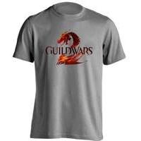 Guild Wars 2 Logo Black On Red Extra Large T-shirt Black (ge1603xl)