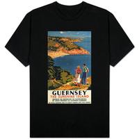 guernsey england southerngreat western rail couple on cliff poster