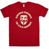 Guy Fawkes T Shirt - Remember Remember