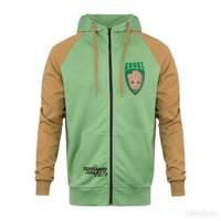 guardians of the galaxy 2 groot hooded zip green brown size xl 