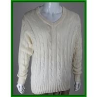 GUNN & MOORE - Size: M - Cream / Ivory - Pullover