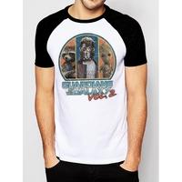 Guardians Of The Galaxy Vol 2 - Retro Circle Men\'s Small T-Shirt - White
