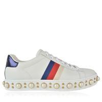 GUCCI Pearl Web Trim Trainers