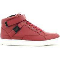 guess fmdea4 lea12 sneakers man mens shoes high top trainers in red