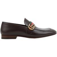 gucci 428609d3vn02156 womens loafers casual shoes in brown