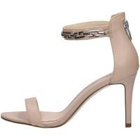 guess flcha1 lea03 sandals womens sandals in beige