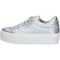 guess flsum2 fap12 sneakers womens shoes trainers in silver
