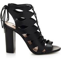 guess flebi1 lea03 high heeled sandals women black womens sandals in b ...