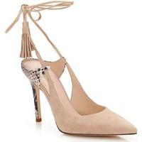 guess flbaj1 sue08 decollet women beige womens court shoes in beige