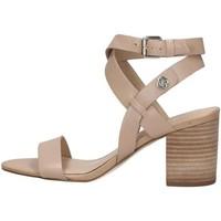 guess flnaj2 lea03 sandals womens sandals in beige