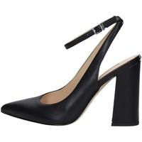 guess flbra1 lea08 slingback womens court shoes in black