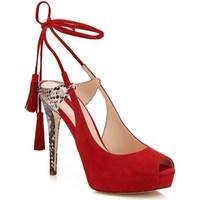 guess flhom1 sue07 decollet women red womens court shoes in red